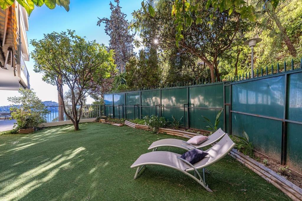 Villefranche Sur Mer:Appartement-villa, Vue mer, jardin, parking. Esterno foto