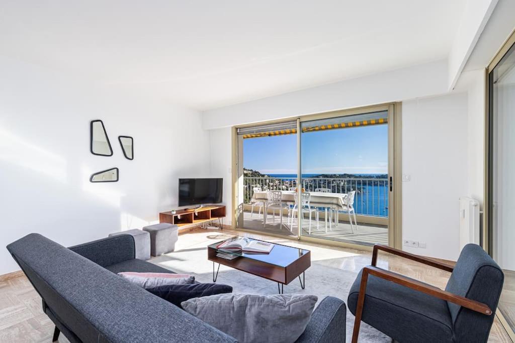Villefranche Sur Mer:Appartement-villa, Vue mer, jardin, parking. Esterno foto