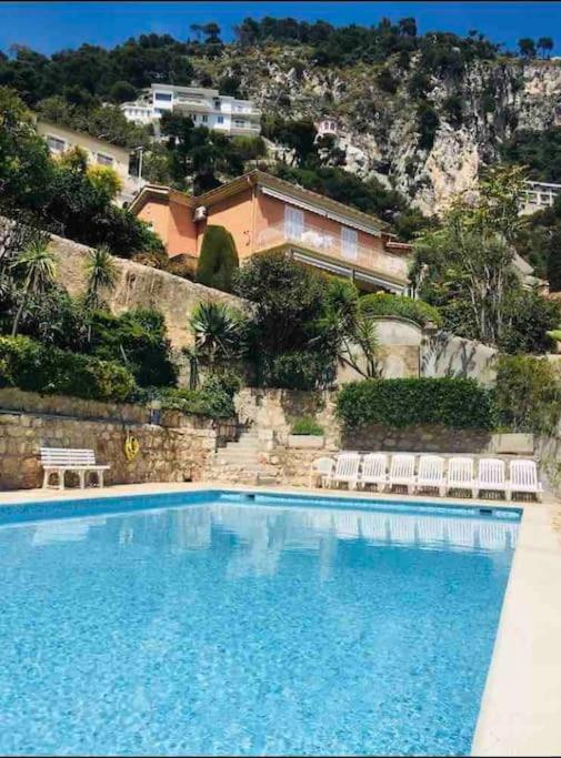 Villefranche Sur Mer:Appartement-villa, Vue mer, jardin, parking. Esterno foto