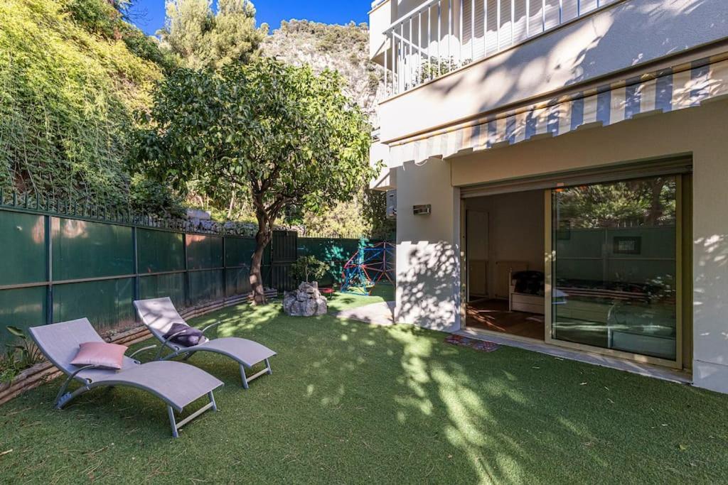 Villefranche Sur Mer:Appartement-villa, Vue mer, jardin, parking. Esterno foto