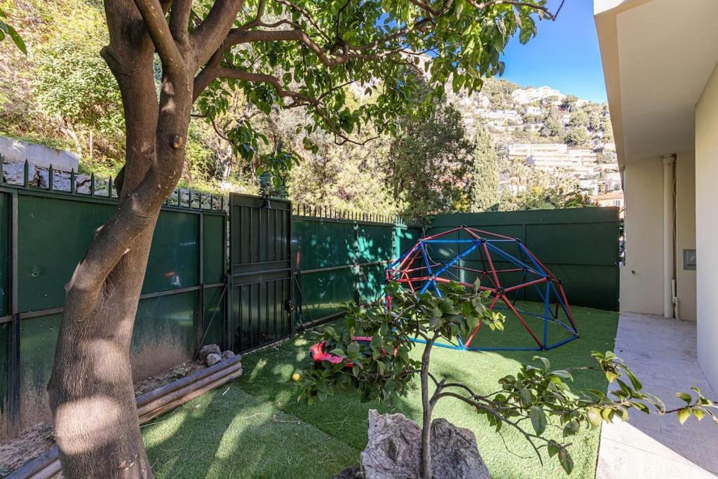 Villefranche Sur Mer:Appartement-villa, Vue mer, jardin, parking. Esterno foto