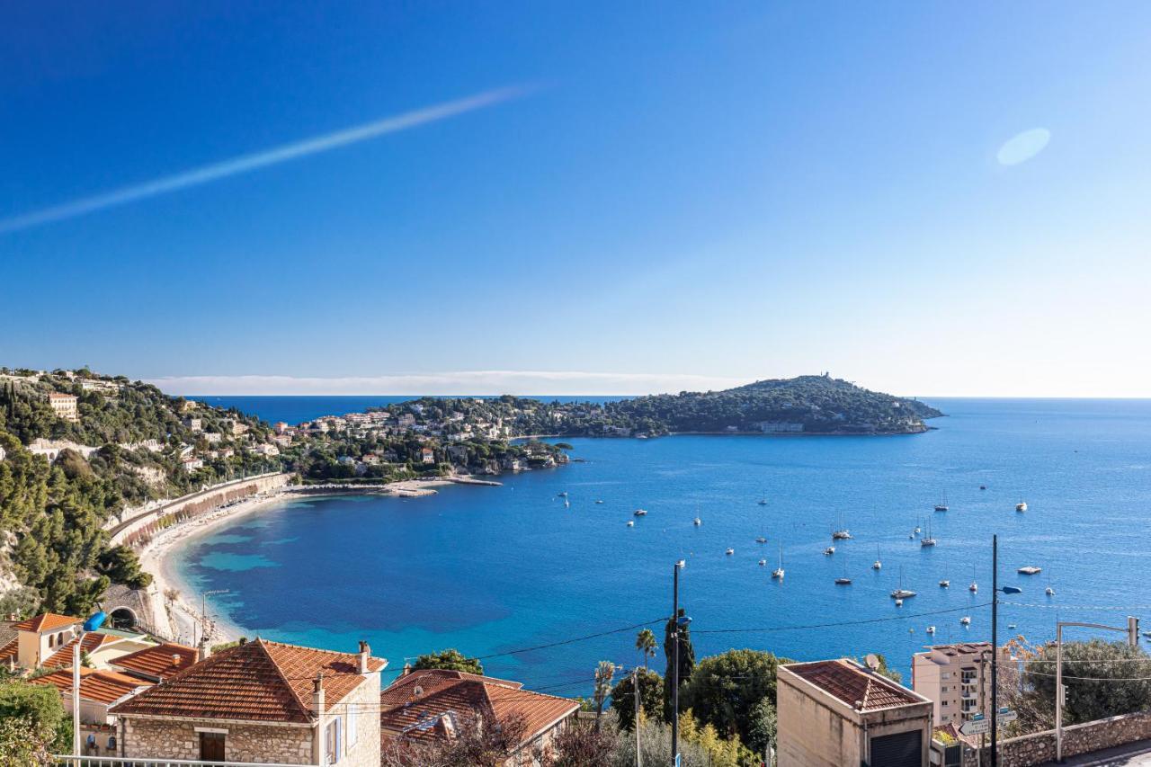 Villefranche Sur Mer:Appartement-villa, Vue mer, jardin, parking. Esterno foto