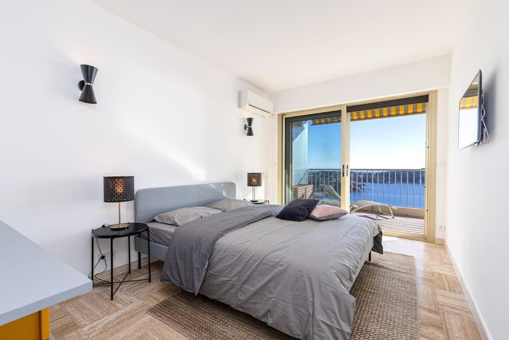 Villefranche Sur Mer:Appartement-villa, Vue mer, jardin, parking. Esterno foto